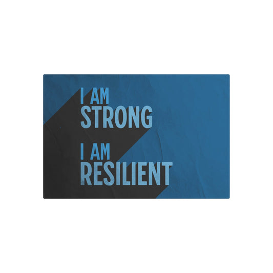 Strong & Resilient - Metal Art Sign - Cold Plunge Gear