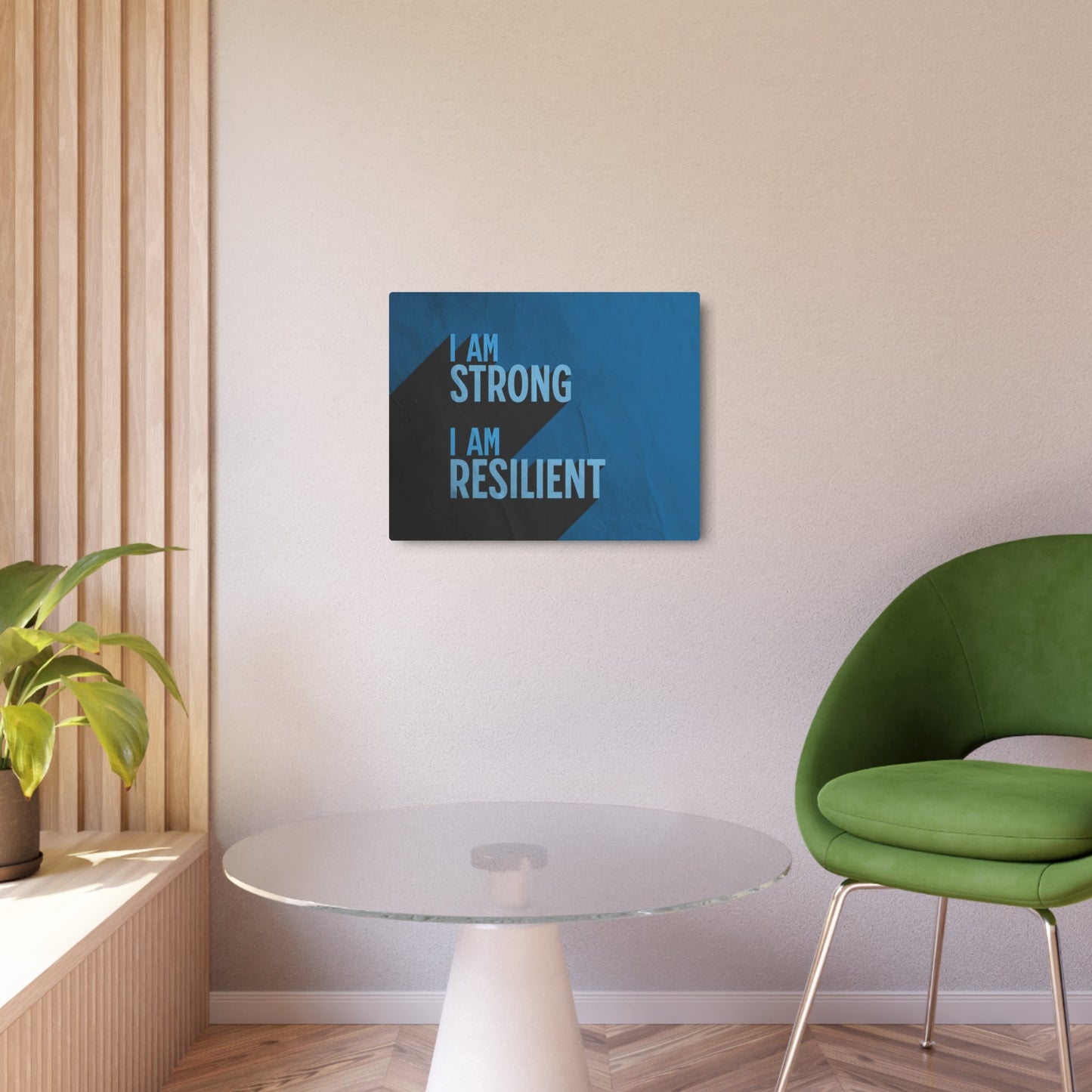 Strong & Resilient - Metal Art Sign - Cold Plunge Gear