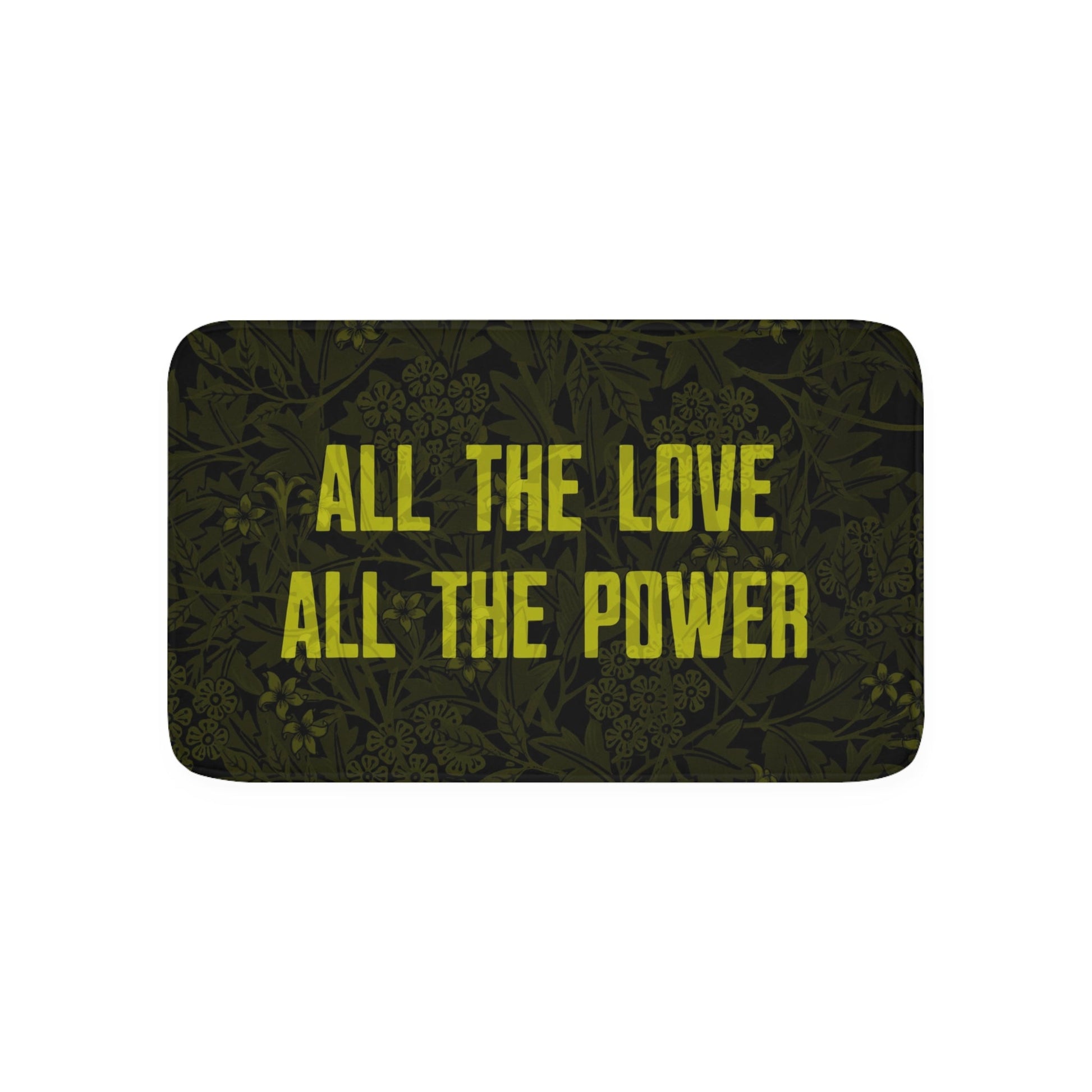 "All The Love All The Power" Memory Foam Bath Mat - Cold Plunge Gear