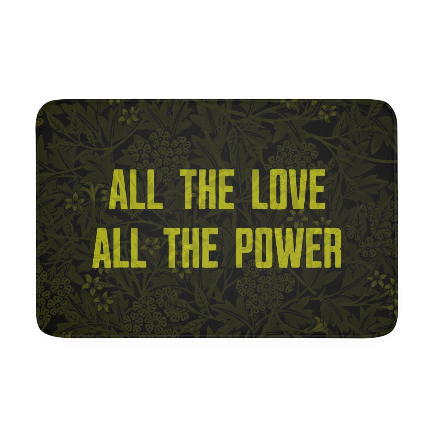 "All The Love All The Power" Memory Foam Bath Mat - Cold Plunge Gear