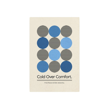 Cold Over Comfort - Minimalist Retro Metal Art Sign - Cold Plunge Gear