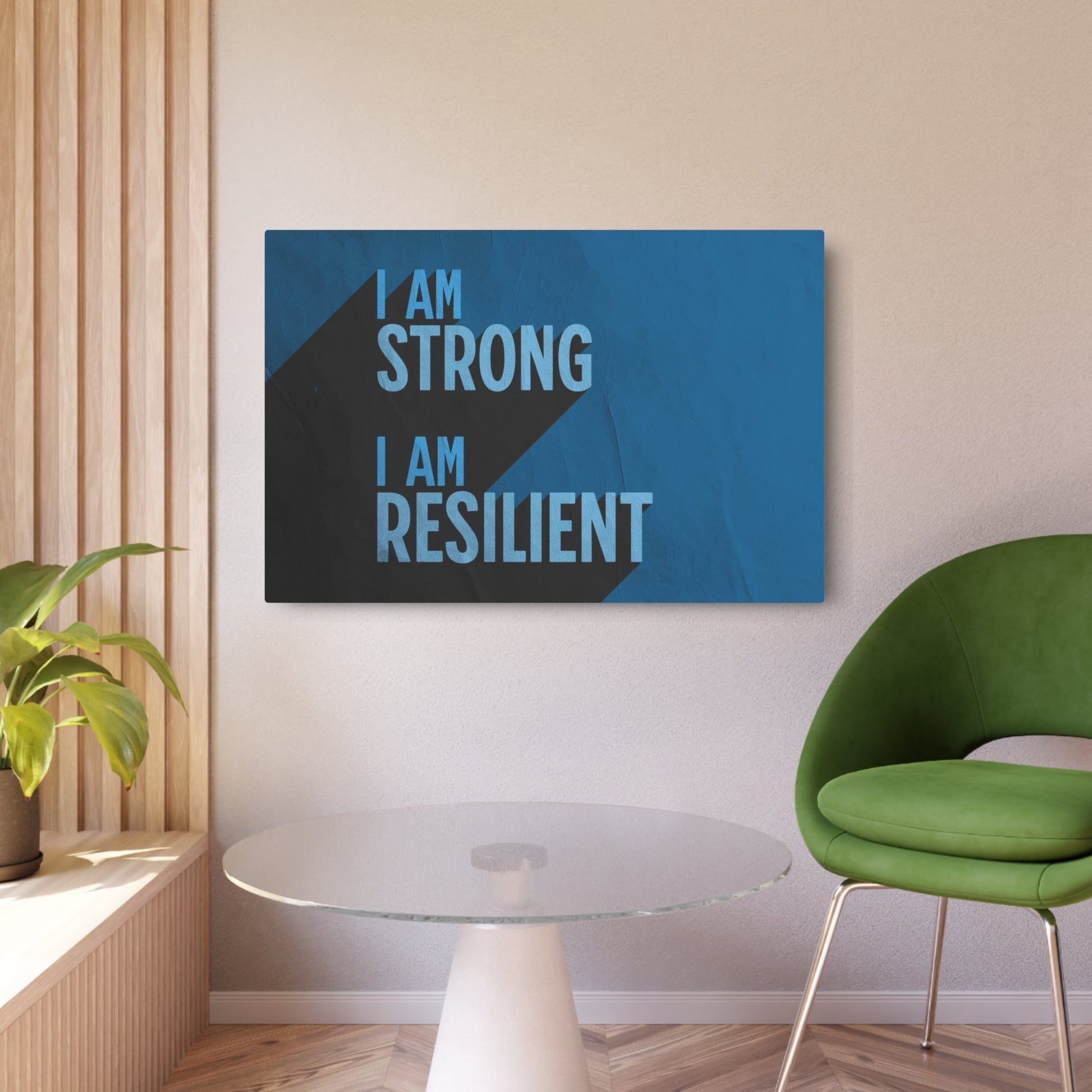 Strong & Resilient - Metal Art Sign - Cold Plunge Gear