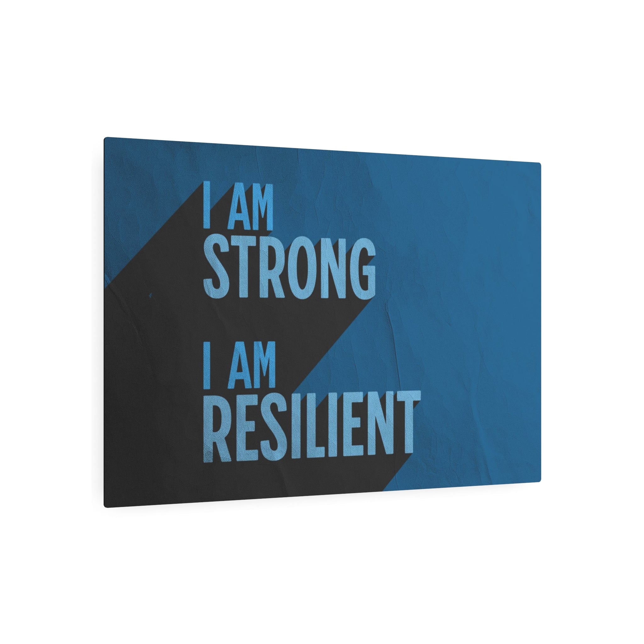 Resilient Signs Strong & Resilient - Metal Art Sign – Cold Plunge Gear