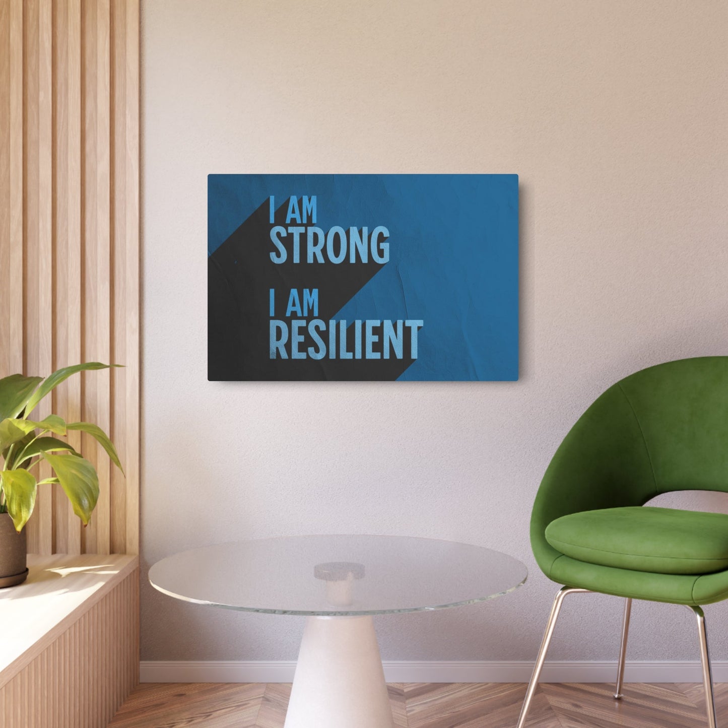 Strong & Resilient - Metal Art Sign - Cold Plunge Gear